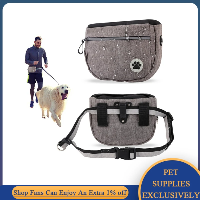 Portable Dog Training Waist Bag Hands Free Snack Reward Bag Large Capacity Outdoor Puppy Treat Pouch Fanny Pack Pets Acessorios