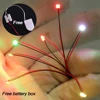 7-Colorful Bling Twinkling Led Lighting Wired Flashing SMD 3V  20mA Lamp Models Train Pre-soldered Micro Litz For Toys 1