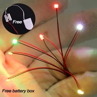 7-Colorful Bling Twinkling Led Lighting Wired Flashing SMD 3V  20mA Lamp Models Train Pre-soldered Micro Litz For Toys 1