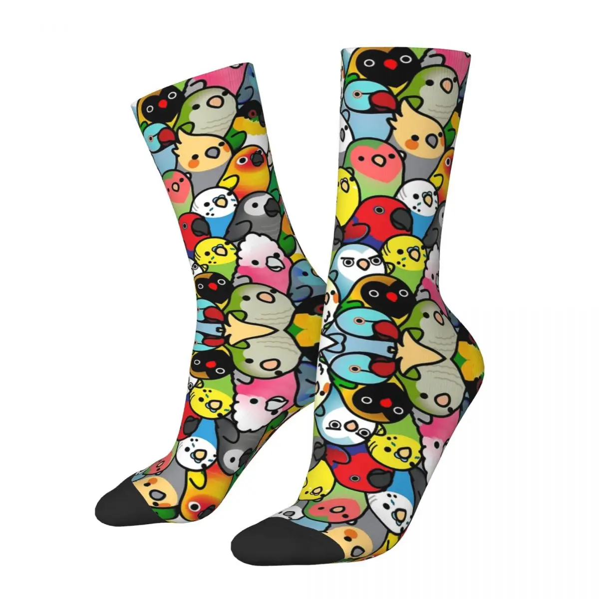 

Everybirdy Pattern Socks Harajuku Sweat Absorbing Stockings All Season Long Socks Accessories for Unisex Birthday Present