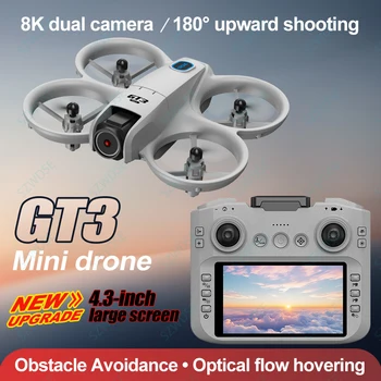 2025 GT3 MAX 8K HD Drone Controllo schermo Antenna professionale Evitare ostacoli Telecomando Brushless Quadcopter Mini UAV