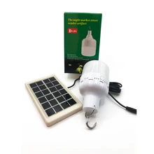 

LED Solar Emergency Bulb Rechargeable Charge Light Bulb Hanging Courtyard Garden Camping Lamp Outdoor Indoor Lighting In Battery