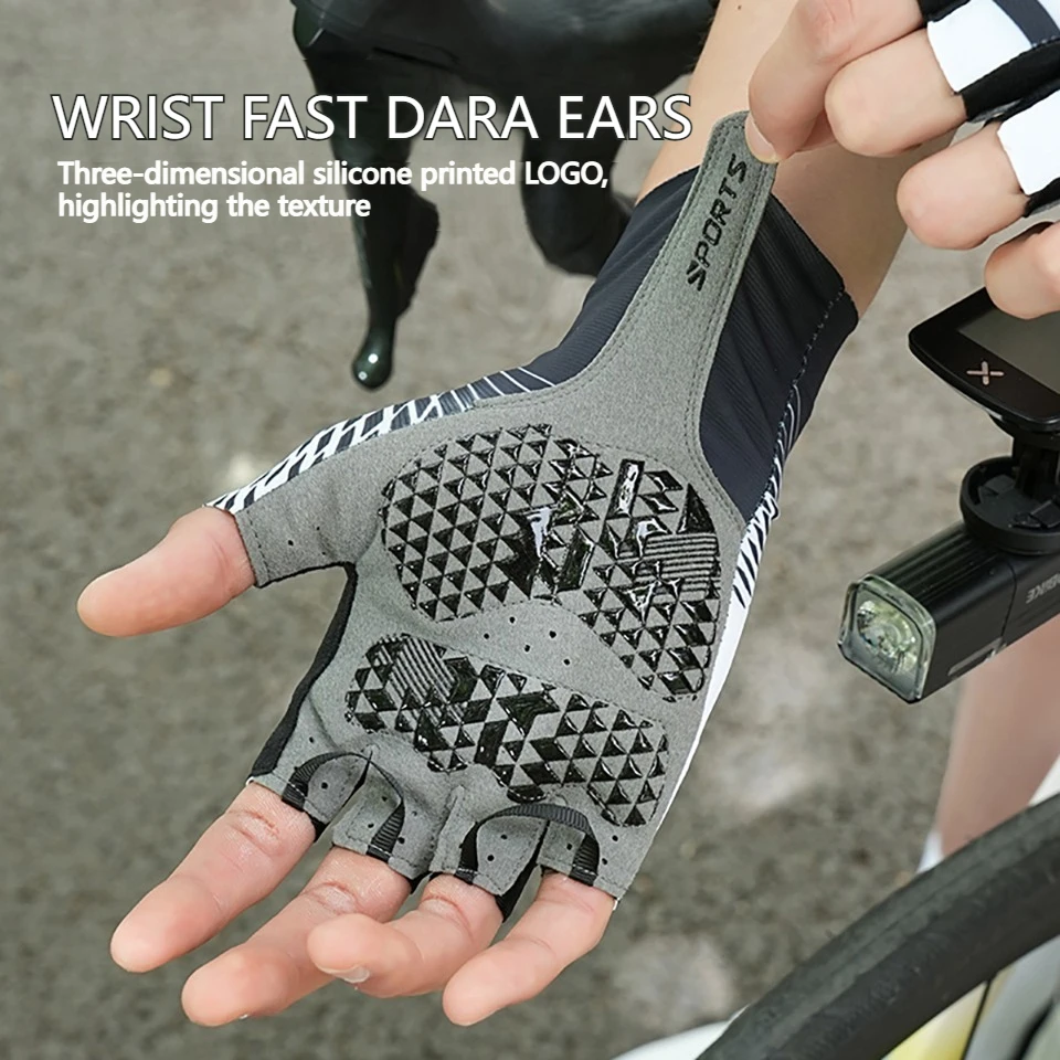 GTUBIKE Cycling Gloves Summer MTB Bike Gloves for Men Biking Gloves Silicone Padded Half Finger Road Bike Bicycle Gloves