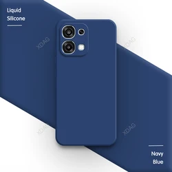 Soft Capa Liquid Silicone Phone Case - Durable, High - Quality Back Cover with Camera Protection for OPPO A6 Pro (Navy Blue)