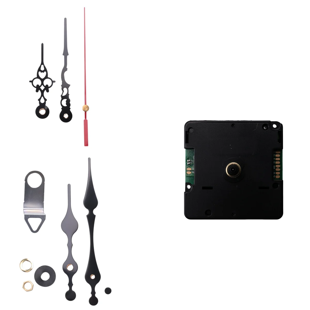 Clock Movement Kit Radio Controlled Silent DIY Clock Movement Mechanism Kit Germany DCF Signal Mode with 2 Sets Hands Repair Replacement