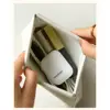Fashion Simple Lipstick Makeup Bag Mini PU Jewelry Handbag Travel Portable Storage Bag for Women Girls L/M/S Size 6