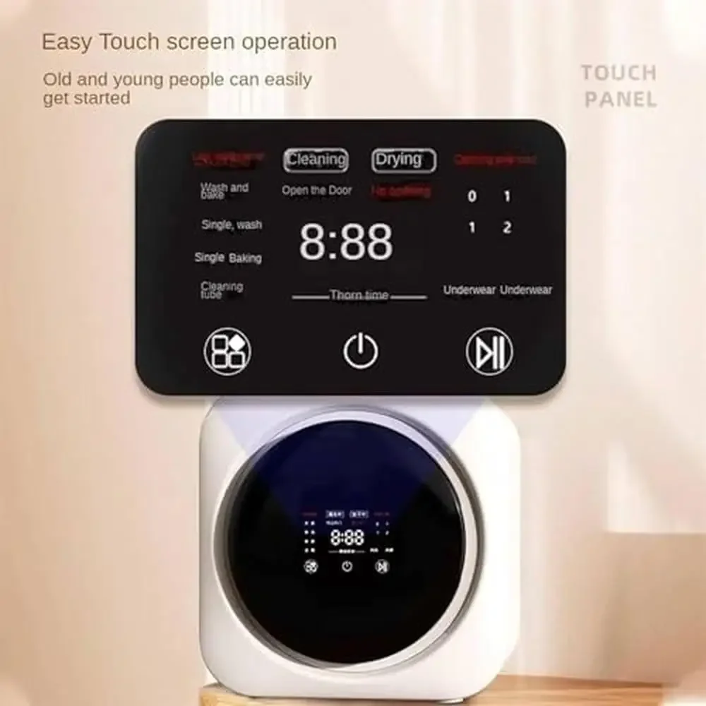 Portable Smart Wall Mounted Washer Dryer 3.7kg