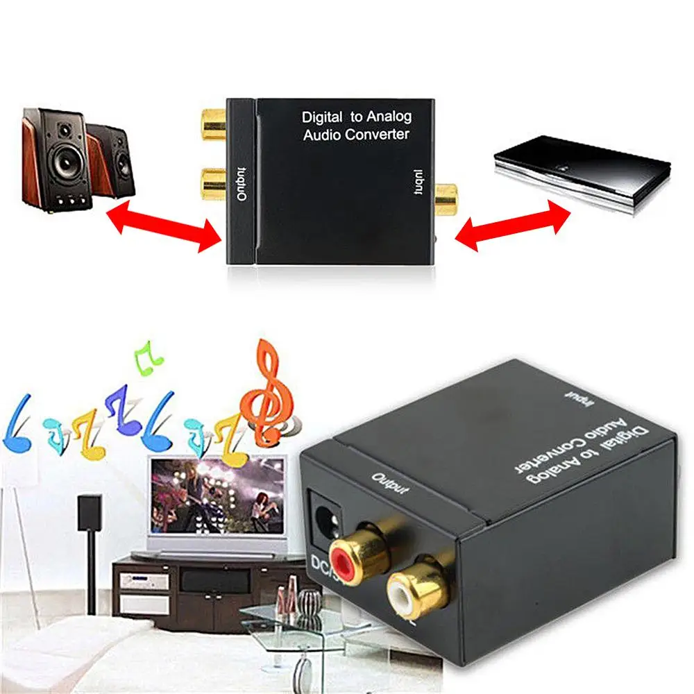 아날로그-디지털 ADC 컨버터, 광 동축 RCA 토스링크 오디오 사운드 어댑터, TV용 SPDIF 어댑터, 360 DVD, 최신
