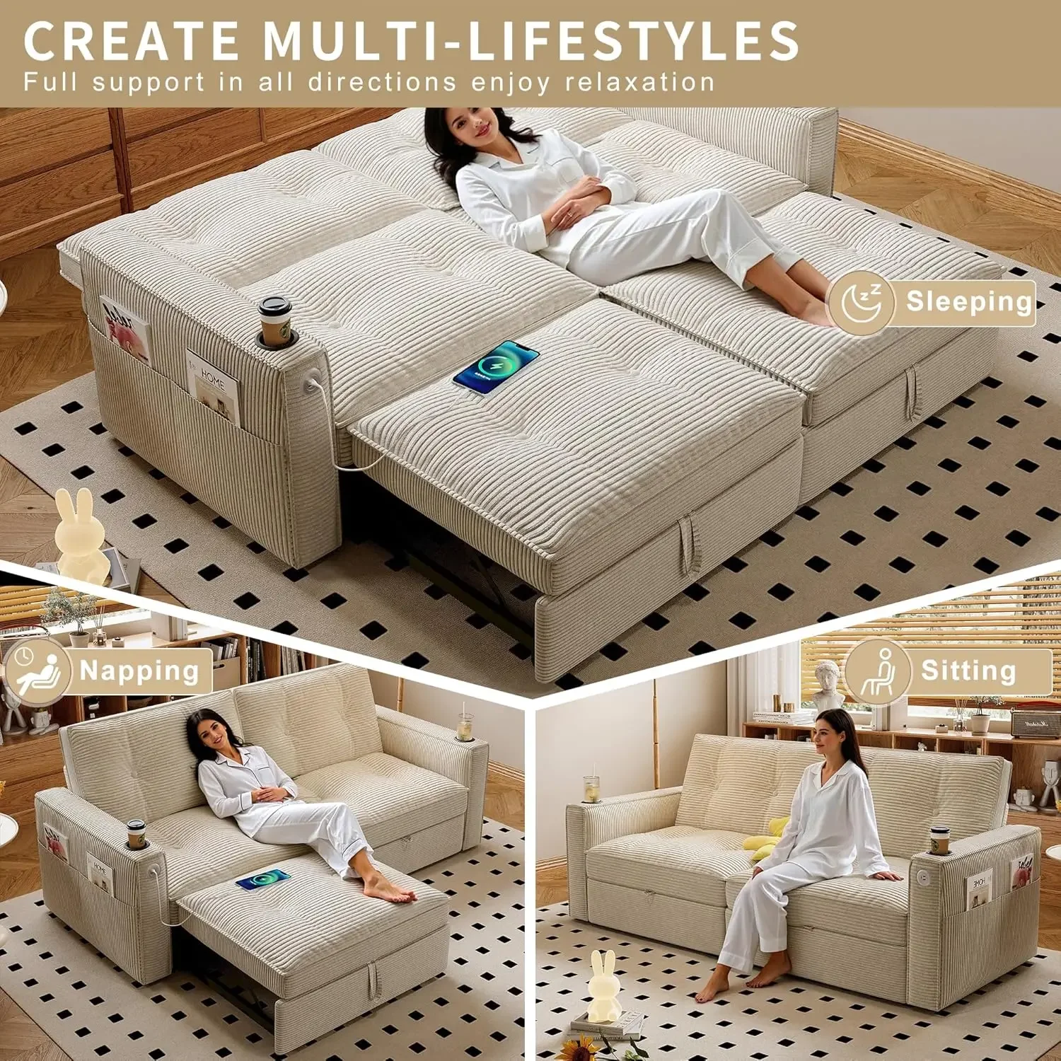 Queen Sleeper Sofa Bed 4