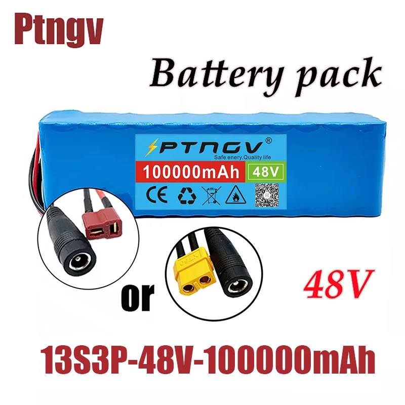 13S3P 48V 100Ah 1000W 100000mAh Lithium ion Battery Pack E-bike Electric bicycle Scooter with BMS |
