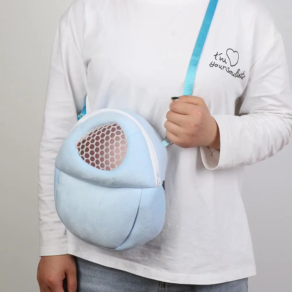 Hamster Travel Carrier Bag Chinchilla Guinea Pig Bunny Breathable Carrier Cage Warm Soft Travel Walking Small Animal pet carrier