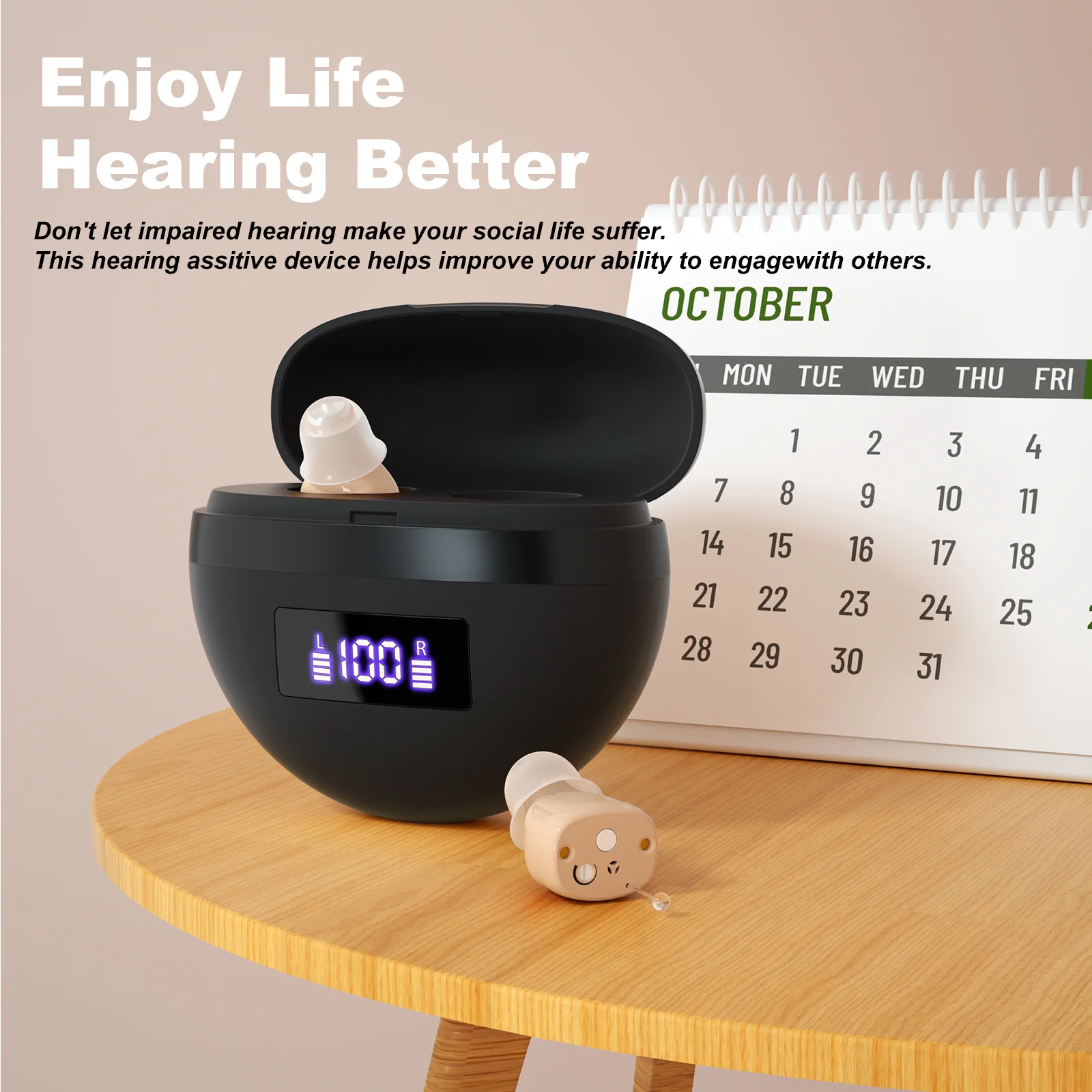 Dual-Ear Comfort Sound Amplification Earbuds