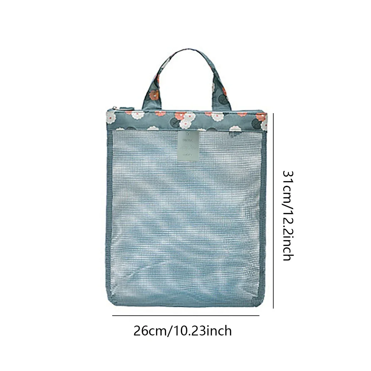 1pc-Beach Bag Swimsuit Mesh Storage Bag Shoes Miscellaneous Storage Bag Toiletries Bag Sports Handbag Clothing Storage Device