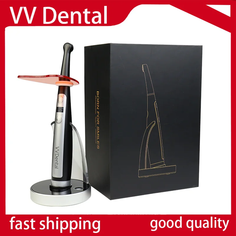 Lámpara de Fotopolimerización Dental LED de 1 Segundo, Lámpara de Curado de Resina con Múltiples Lentes, Instrumento de Odontología