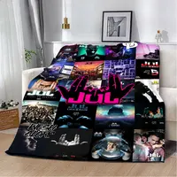 Rapper Jul  Printed Blanket Picnic Blankets Warm Blanket Soft and Comfortable Blanket Home Travel Birthday Gift 2