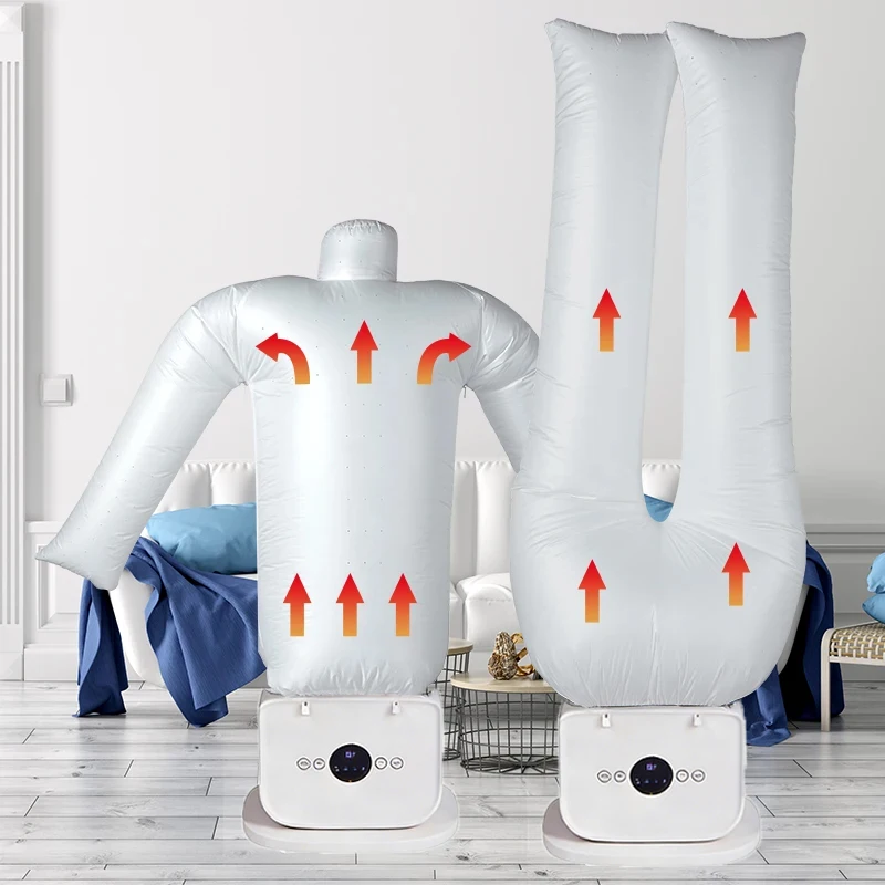 Semi-Automatic Electric Heated Air Dryer Ironing Steam Machine Foldable Clothes Shoes Drying Heating Portable Electric Clothes 4