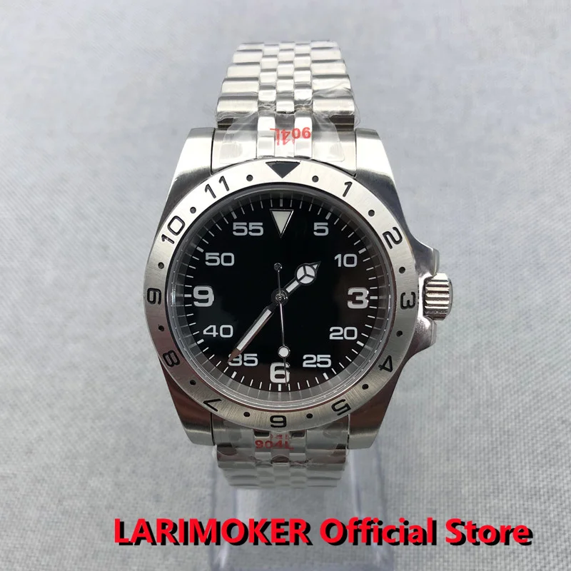 

LARIMOKER 40 мм MIYOTA8215 NH35A PT5000 Move men t самонамотанные Роскошные Мужские автоматические часы для дайвинга использовать NH35 циферблат чехол сапфировое стекло