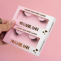 500pcs 3D real mink half eyelashes and customized box Personal custom package false eyelash bulk free fast shipping mix lashes 1