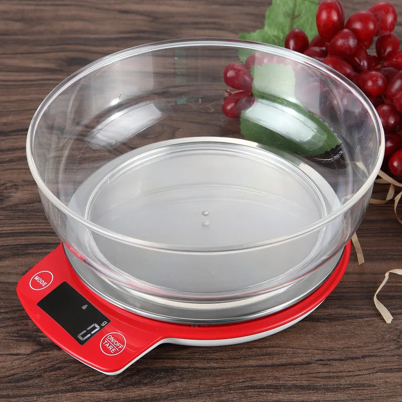 Stainless Steel Kitchen Scale 5kg Digital Display Show Weight in Grams Ounces Greater Goods Food Balance