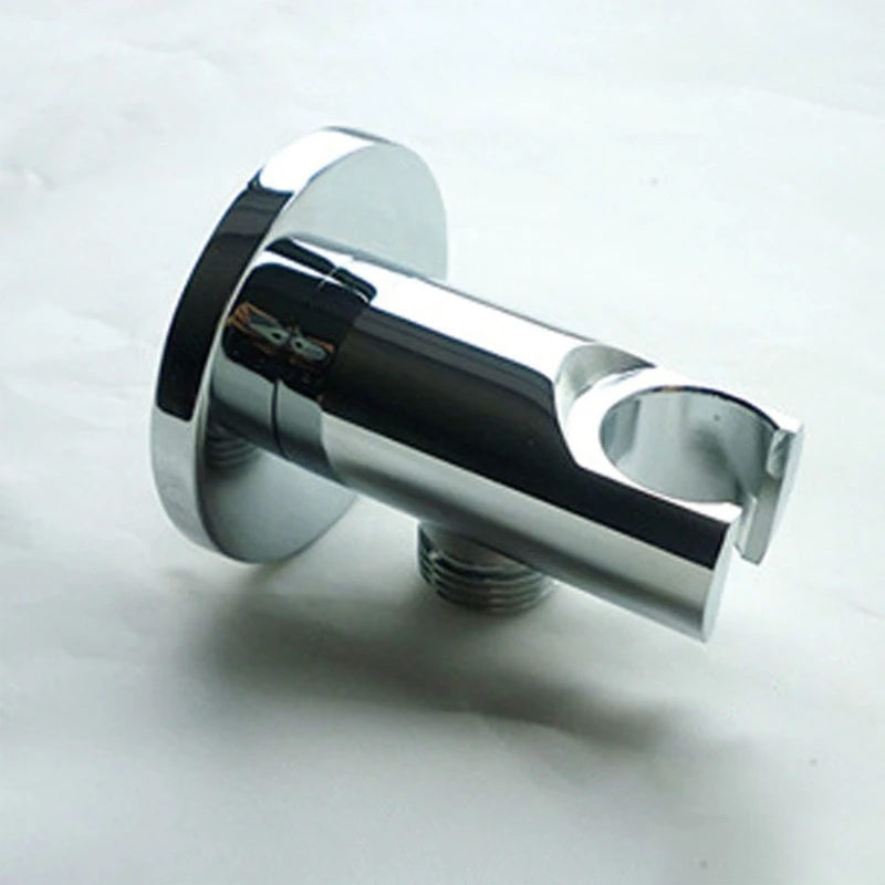 Solid Brass Silver Shower Accessories Wall Mounted Square Hand Shower Holder Wallmounted Fixed