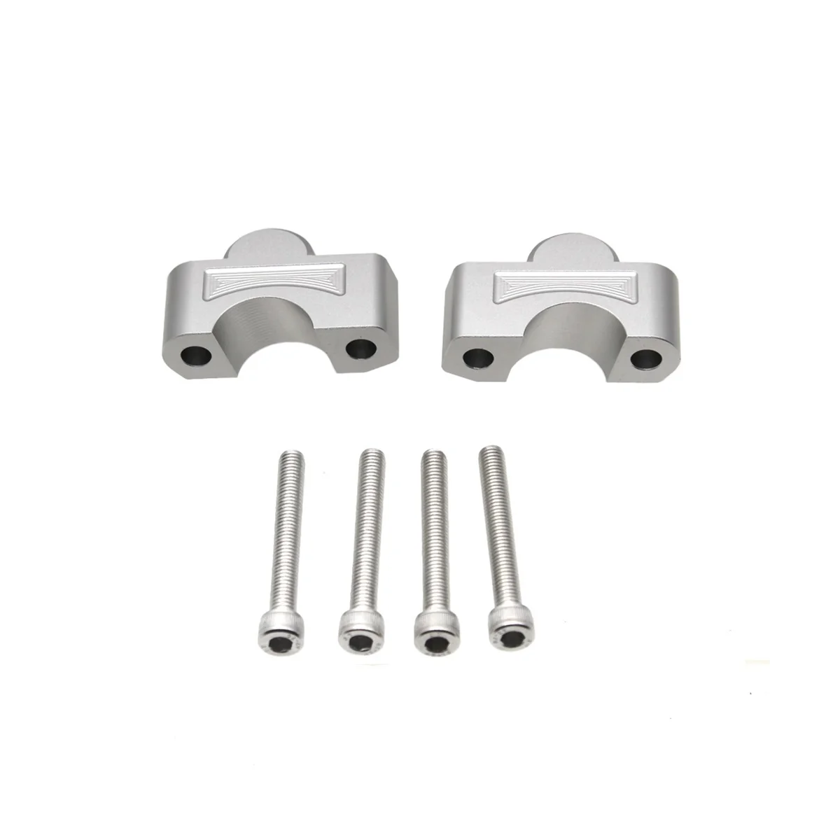 

Handlebar Riser Bar Mount Handle Clamp Mounting Lift Clamp Adapters for Tiger Sport 660 Tiger 660 2022 2023(Silver)