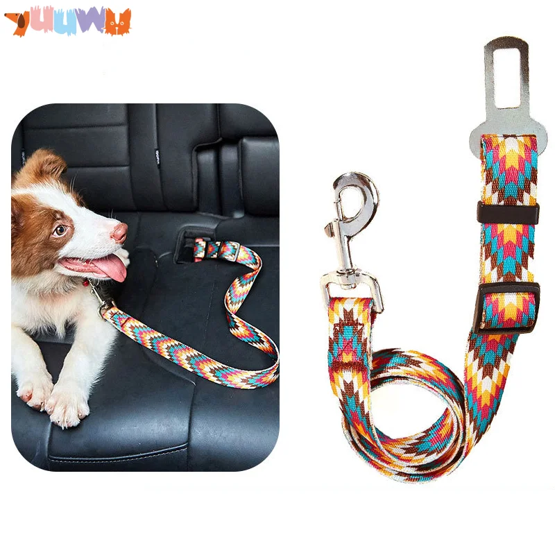 Adjustable Strap Dogs Car Seat Belt Nylon Dog Accessories Cars Chihuahua Pet Car Aliexpress