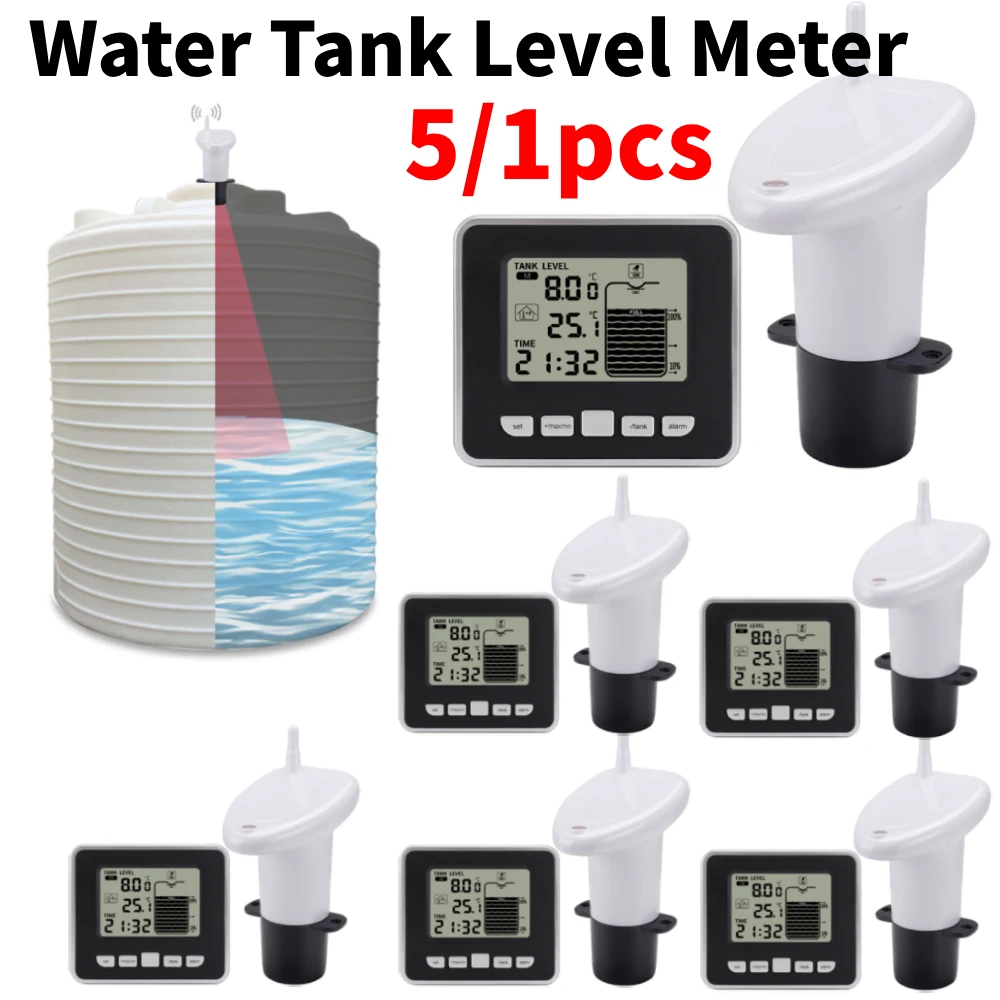 Electronic Water Tank Level Gauge, Water Level Sensor, 51 OFF