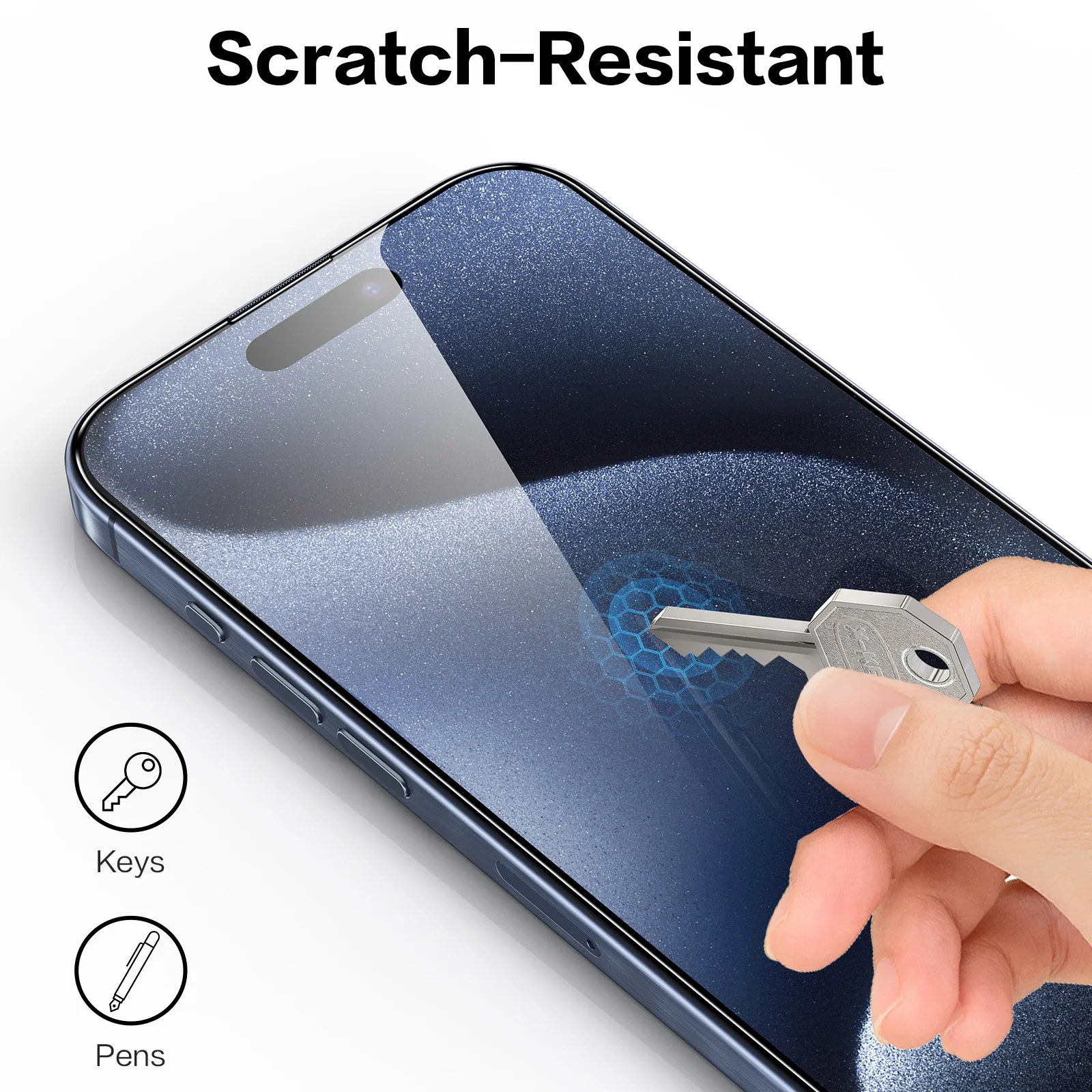 Premium HD Clear Tempered Glass Screen Protector - Anti-Fingerprint, 2-Pack