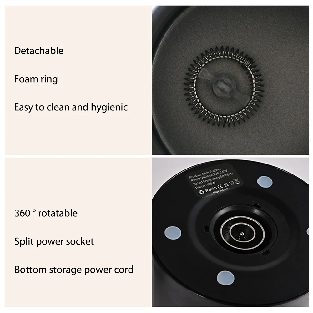 Automatic Milk Frother 4 in 1 Electric Steamer for Making Latte Cappuccino Coffee Milk Warmer Foamer Heater Auto Milk Warmer 5