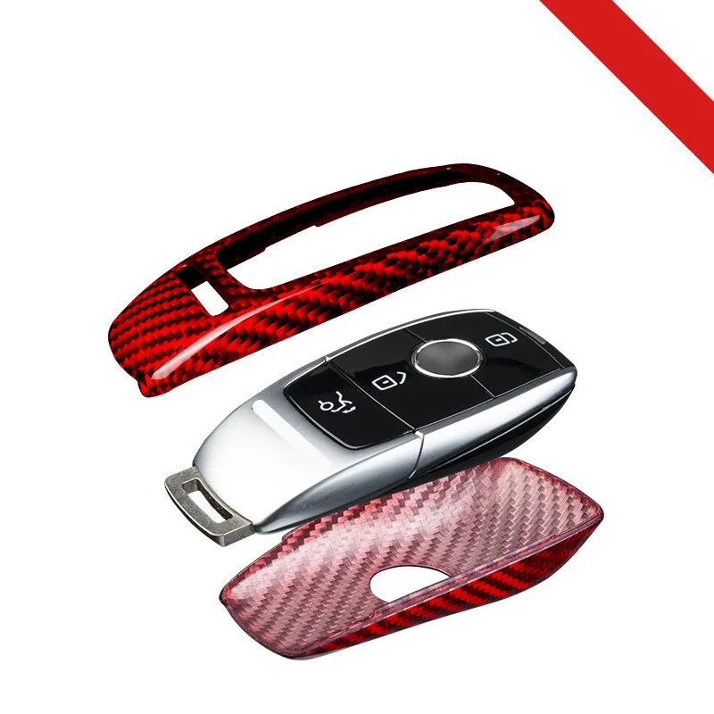 Carbon Fiber Key Cover For Mercedes – Battery Cover Shell For C/E/S/CLA/GLC/GLE Class 2017-2021 Models