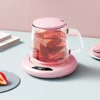 Coffee Mug Warmer Thermostatic Electric Cups Heater 3 Temperature Settings Auto Shut Off Smart Heating Coaster for Home Office 2