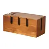 Box Solid Wood Cable ganizer Desk Router Cover Cord Hider Storage rustic appearance sturdy construction home 1