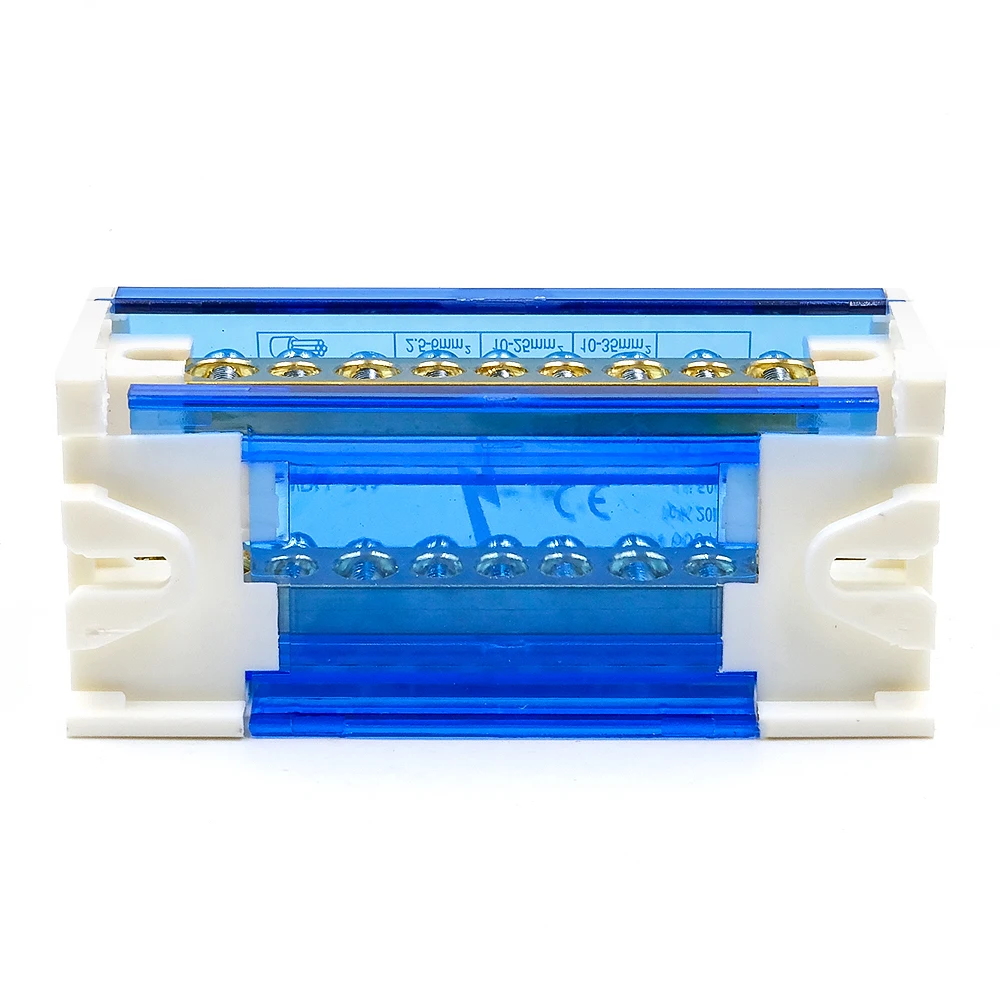 1pcs WDH-211 Terminal Block Reliable Electrical Connection Screw Type Durable Compact DIN Rail Mount 4