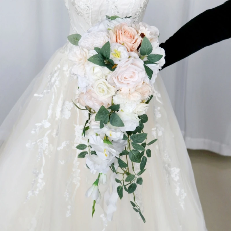 

Bridesmaids Bouquet Artificial Rose Wedding Simulations Flowers Centerpieces