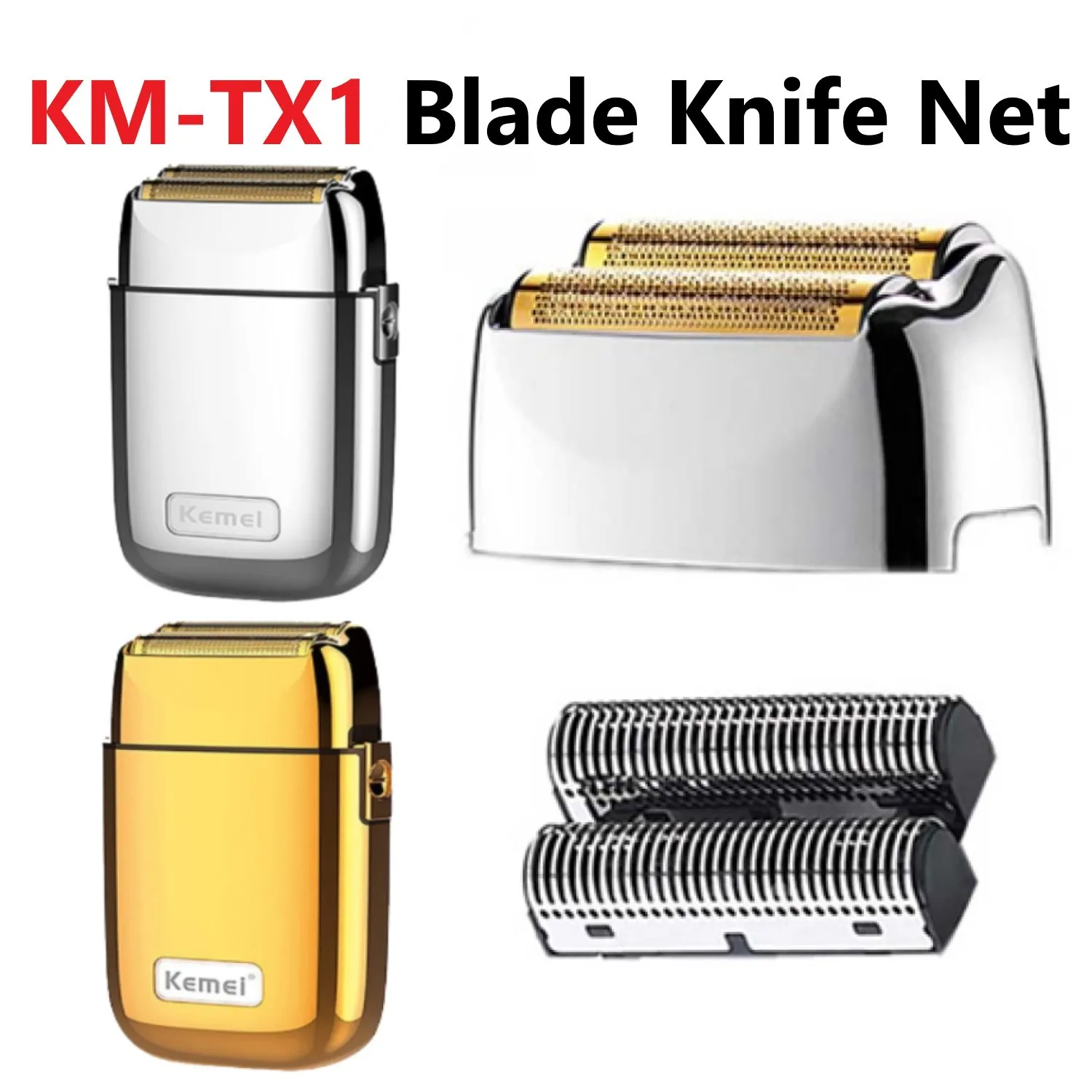 

Professional Replacement Foil and Cutter Blades Set Suitable For Kemei TX1 Shaver Original Electric Shavers Blades