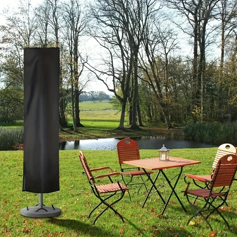 1pcs Waterproof Oxford Cloth Outdoor Sunshade Umbrella Cover Garden Weatherproof Patio Cantilever Parasol Rain Cover with Push R