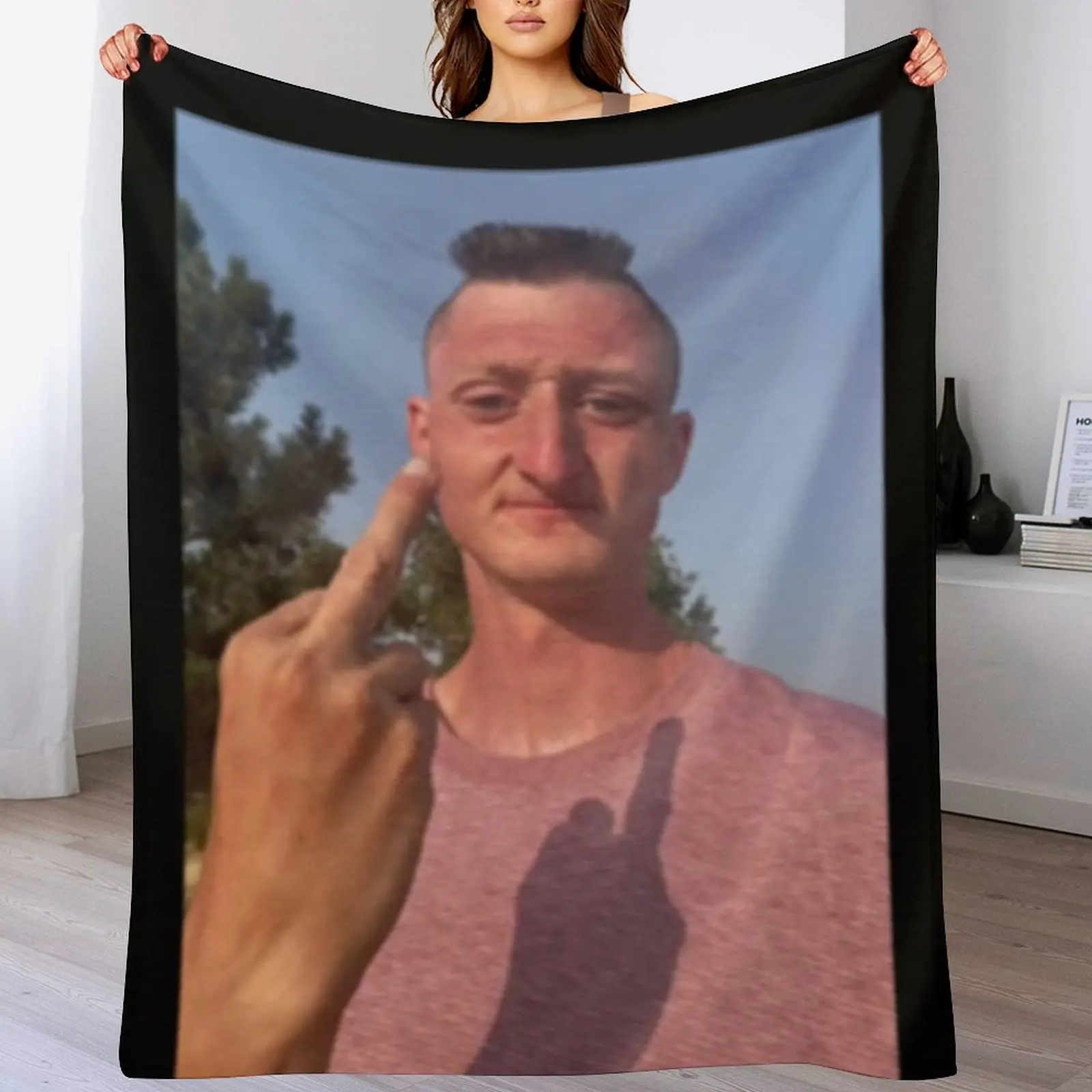 Daniel Larson Angry Classic Essential Throw Blanket Soft Heavy Luxury Thicken Blankets 4