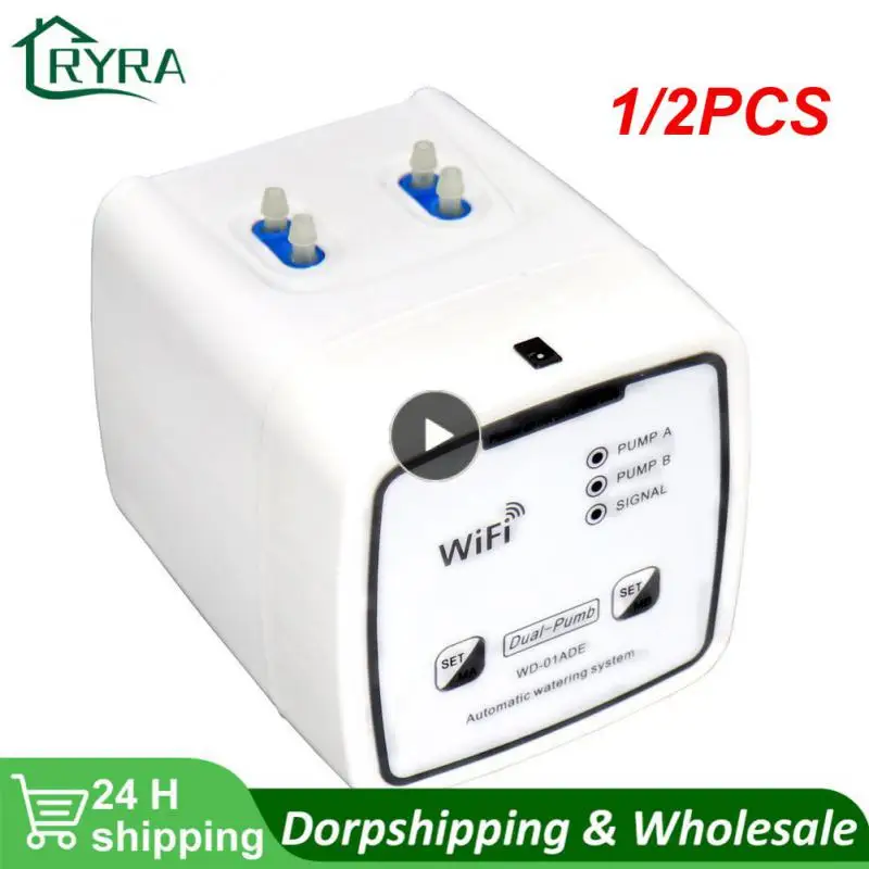 

1/2PCS Smart Watering Device Double Pump Timed Automatic Drip Irrigation System Remote APP Control For Garden Plant Flower