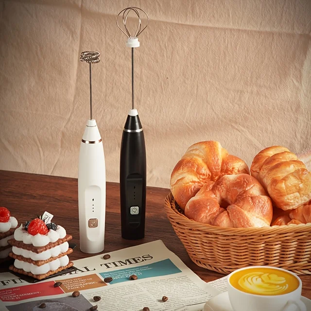 Montalatte elettrico bevanda da cucina Foamer frusta Mixer agitatore caffè Cappuccino panna frusta miscela schiumosa frusta per uova 3