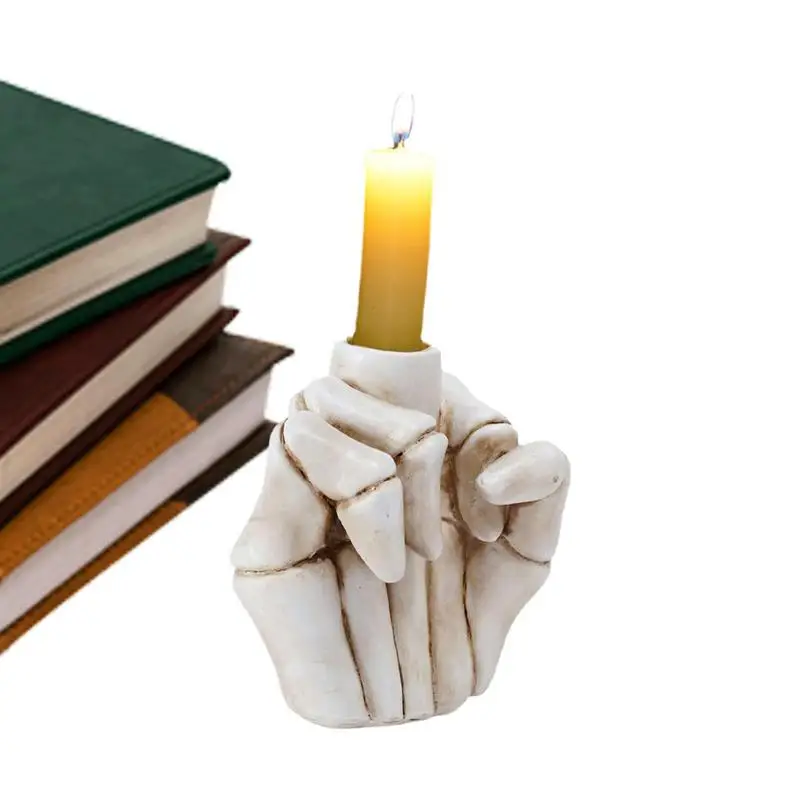 

Resin Funny Gesture Candle Holder Room Supplies Aesthetic Hand Gesture Figurine Dinner Props Hand Gesture Dinner Props Table