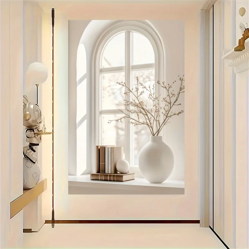 Frameless Modern Art Vase Canvas Painting