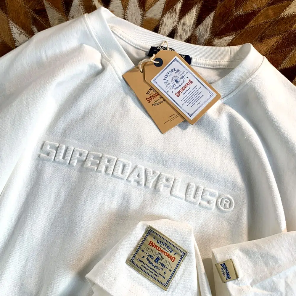 

American short sleeved t-shirt men 2023 summer new high end all match loose oversize bottoming shirt men clothes men clothing