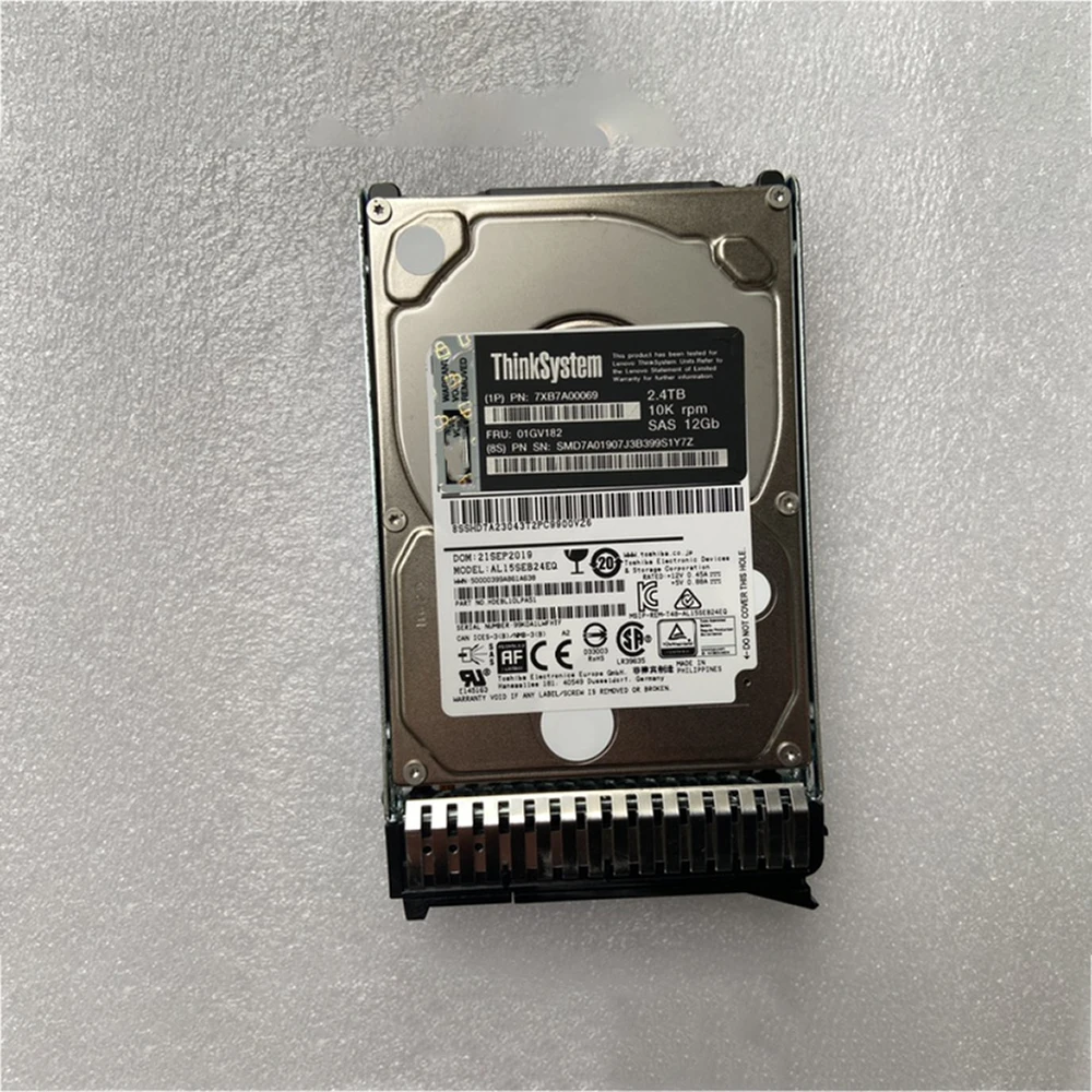 

2.4TB For ThinkSystem 7XB7A00069 01GV182 2.4T 10K SAS Hard Disk