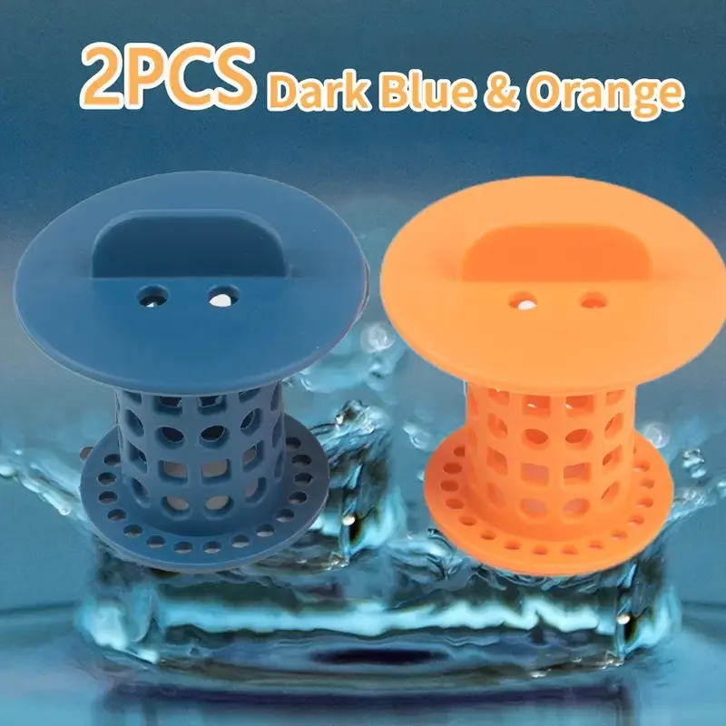 2pcs Sink Drain Hair Catcher Sink Drain Strainers Anti-Clog Filter Shower Protector Bathroom Accessories,shower sink strainer,sink drain strainer
