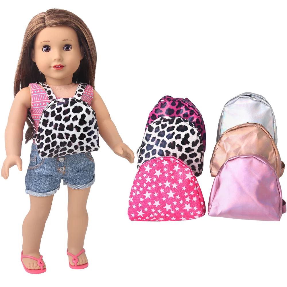 

1Pcs Bags Mini Doll Backpack Boy Girl Backpack Outing Leisure Bag for 43cm New Born Baby & 18 Inch Doll Dollhouse Accessories
