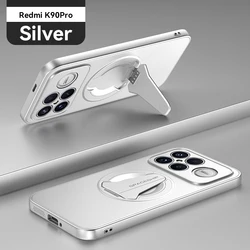 Custodia per telefono con supporto di ricarica wireless migliorato, vernice metallica e supporto magnetico - Copertura rigida in PC durevole