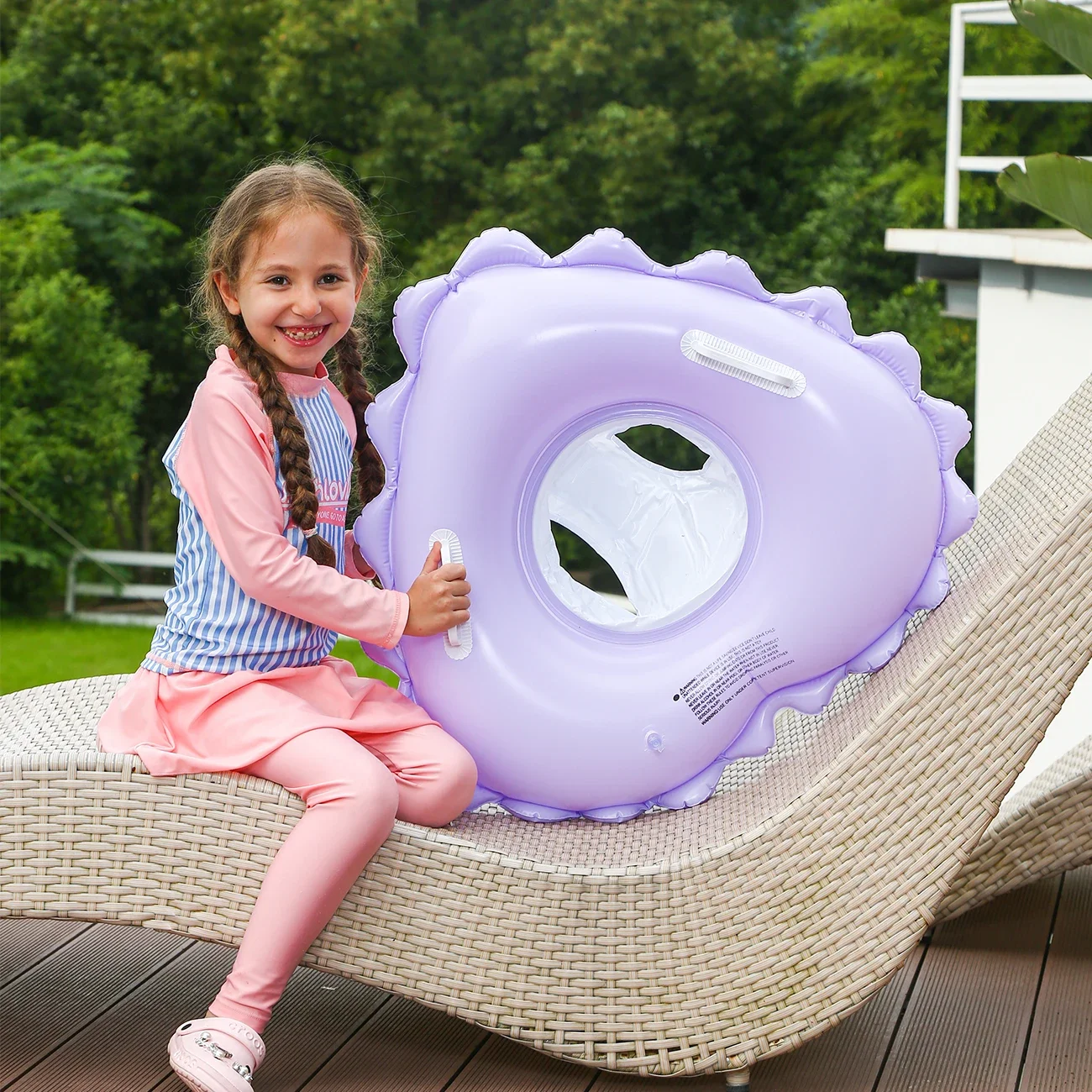 Love Shape Inflatable Pool Floats for Baby, Swimming Rings for Kids,Summer Water Float Party Outdoor,Beach Toys for Pool 5