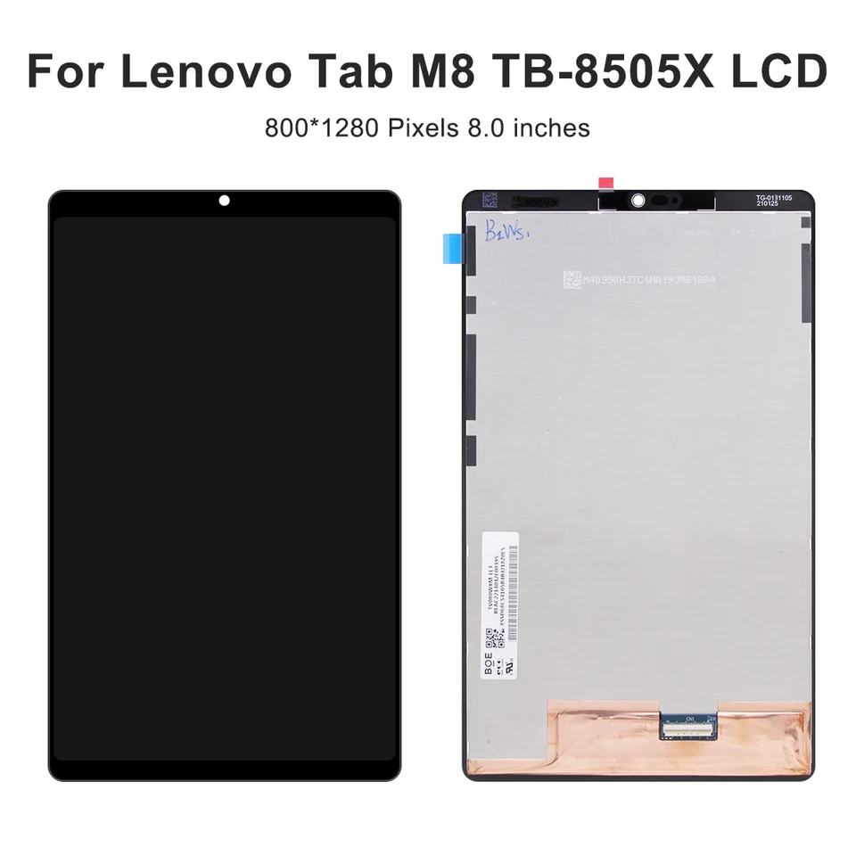 Lenovo-タブデジタルタッチスクリーン,液晶,m8 hd,TB-8505X, TB-8505F