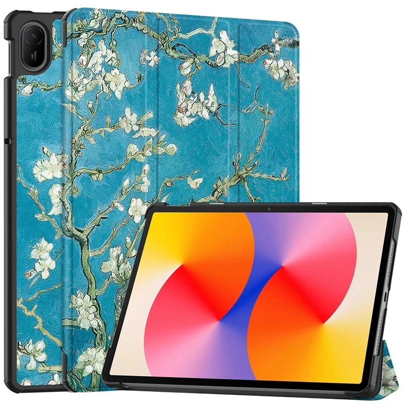 Premium Trifold Magnetic PU Leather Tablet Cover