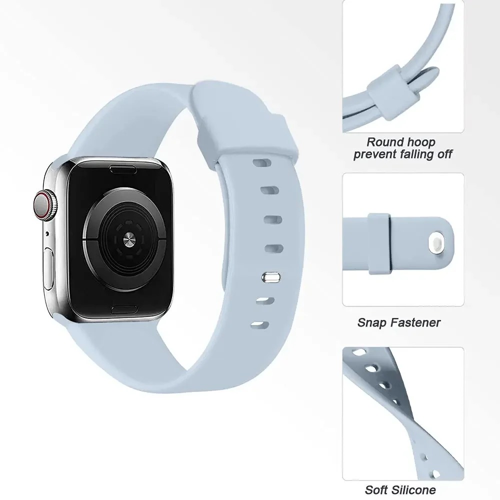 Premium Soft Silicone Watch Strap - Versatile and Durable Bracelet Replacement